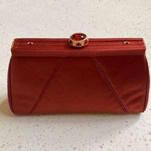 Judith Lieber Rust Colored Evening Bag